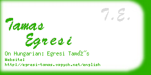 tamas egresi business card